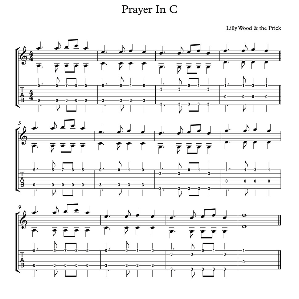 Prayer In C