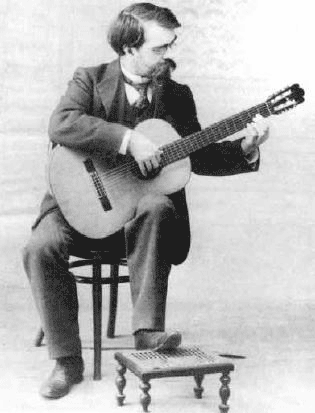 Tarrega Playing Guitar